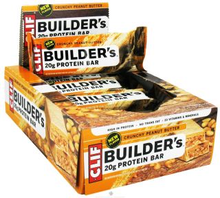 Clif Bar   Builders Protein Crisp Bar Crunchy Peanut Butter   2.4 oz.