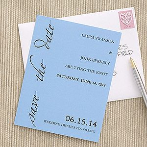 Custom Personalized Save The Date Cards