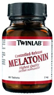 Twinlab   Melatonin Caps Controlled Release 2 mg.   60 Tablets