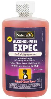 Naturade   Expec Herbal Expectorant Alcohol Free with Guaifenesin Natural Cherry Flavor   8.8 oz.