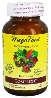 MegaFood   DailyFoods Complex C Organic Bioflavonoid Complex   90 Vegetarian Tablets