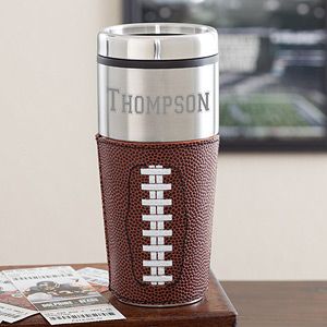 Personalized Football Travel Mug