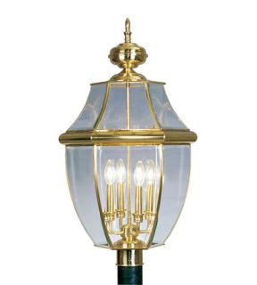 Monterey 4 Light Post Lights & Accessories in Polished Brass 2358 02
