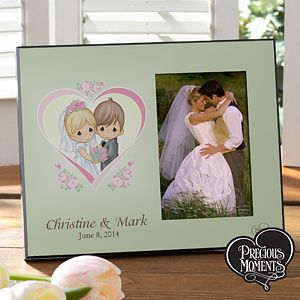 Personalized Wedding Picture Frames   Precious Moments Heart