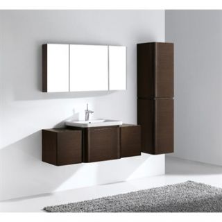 Madeli Euro 48 Bathroom Vanity with Integrated Basin   Walnut