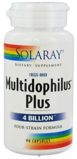 Solaray   Multidophilus Plus 4 Billion Four Strain Formula   90 Capsules