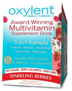 Oxylent   Oxygenating Multivitamin Drink Sparkling Berries   30 Packet(s)
