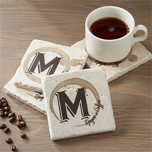 Personalized Stone Coasters   Coffee Stain