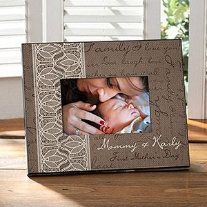 Personalized Picture Frames for Mom   A Mothers Love  4x6