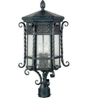 Scottsdale 3 Light Post Lights & Accessories in Country Forge 30120CDCF