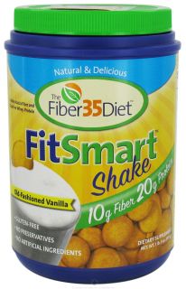 Fiber 35 Diet   FitSmart Protein/Fiber Shakes Vanilla Shake   1.7 lbs.