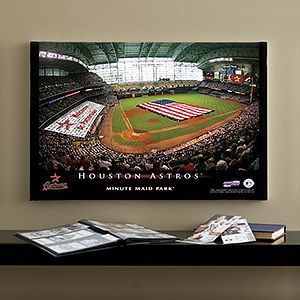 MLB Baseball Personalized Stadium Prints   Houston Astros   16x24