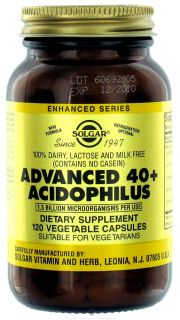 Solgar   Advanced 40+ Acidophilus   120 Vegetarian Capsules