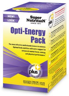 Super Nutrition   Opti Energy Pack   30 Packet(s) formerly Opti Pack
