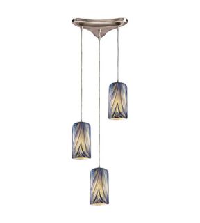 Molten 3 Light Pendants in Satin Nickel 544 3MO