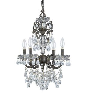 Legacy 4 Light Mini Chandeliers in English Bronze 5194 EB CL MWP