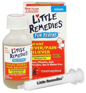 Little Remedies   Infant Fever/Pain Reliever For Fevers Berry Flavor   2 oz.