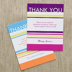 Personalized Thank You Cards   Time to Celebrate