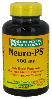 Good N Natural   Neuro PS 500 mg.   60 Softgels