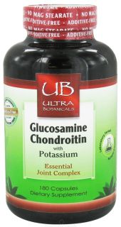Ultra Botanicals   Glucosamine Chondroitin with Potassium Essential Joint Complex   180 Capsules