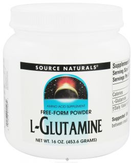 Source Naturals   L Glutamine Free Form Powder   16 oz.
