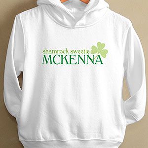 Personalized Toddler Sweatshirts   Four Leaf Clover   Born Lucky