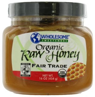Wholesome Sweeteners   Fair Trade Certified Organic Raw Honey   16 oz.