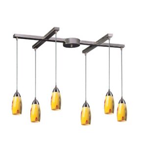 Milan 6 Light Pendants in Satin Nickel 110 6YW