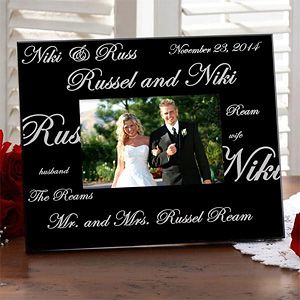 Personalized Wedding Picture Frames   Mr and Mrs Collection