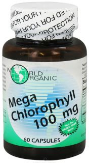 World Organic   Mega Chlorophyll 100 mg.   60 Capsules