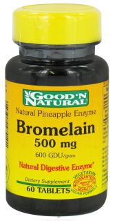 Good N Natural   Pineapple Enzyme Bromelain 500 mg.   60 Tablets