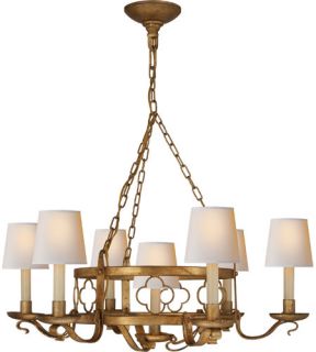 Suzanne Kasler Margarite 7 Light Chandeliers in Gilded Iron With Wax SK5102GI