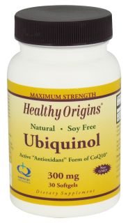 Healthy Origins   Ubiquinol Kaneka QH 300 mg.   30 Softgels