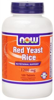 NOW Foods   Red Yeast Rice 1200 mg.   120 Tablets