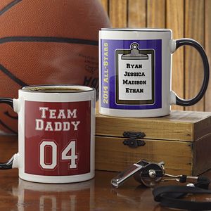 Personalized Sports Coffee Mug   Team Daddy