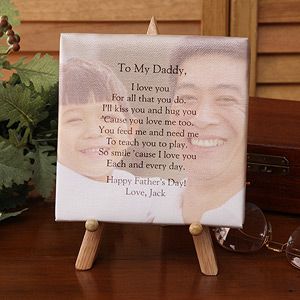 Personalized Photo Tabletop Canvas Art For Him