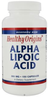 Healthy Origins   Alpha Lipoic Acid 300 mg.   150 Capsules
