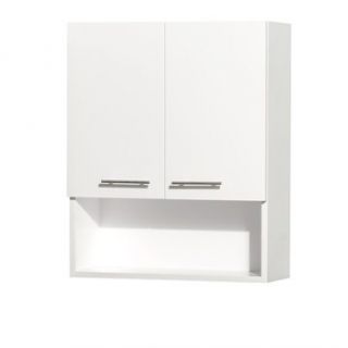 Centra Bathroom Wall Cabinet by Wyndham Collection   White