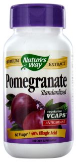 Natures Way   Standardized Pomegranate   60 Vegetarian Capsules