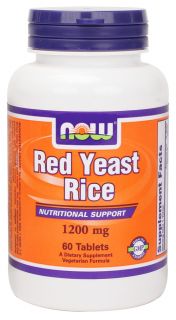 NOW Foods   Red Rice Yeast 1200 mg.   60 Tablets