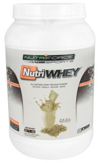 NutriForce Sports   NutriWhey All Natural Whey Protein Powder Vanilla   2 lbs.