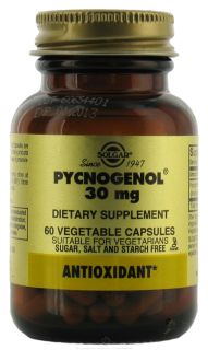 Solgar   Pycnogenol 30 mg.   60 Vegetarian Capsules