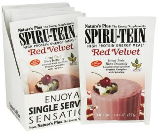 Natures Plus   Spiru Tein High Protein Energy Meal Packet Red Velvet   1.4 oz.