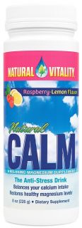 Natural Vitality   Natural Calm Anti Stress Drink Raspberry Lemon Flavor   8 oz.