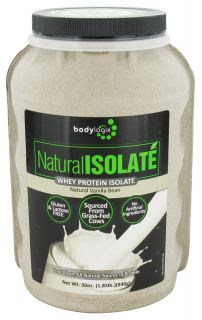 Bodylogix   Natural Isolate Whey Protein Natural Vanilla Bean   1.85 lbs.