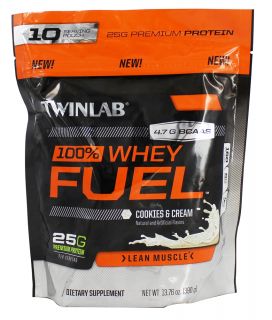 Twinlab   100% Whey Fuel Pouch Cookies & Cream   13.76 oz.
