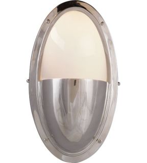 Thomas Obrien Pelham Moon 1 Light Bathroom Vanity Lights in Chrome TOB2209CH WG
