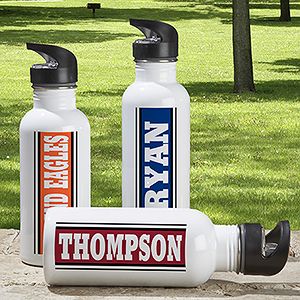 Aluminum Personalized Sports Water Bottle   You Name It
