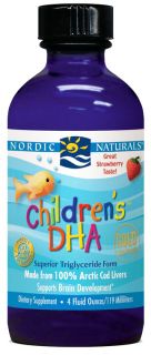 Nordic Naturals   Childrens DHA Liquid Strawberry   4 oz.