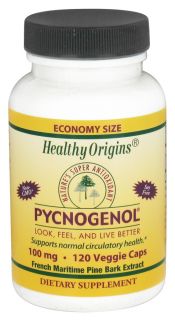 Healthy Origins   Pycnogenol 100 mg.   120 Vegetarian Capsules